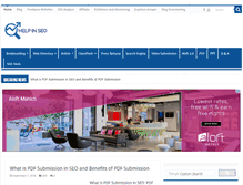 Tablet Screenshot of helpinseo.com